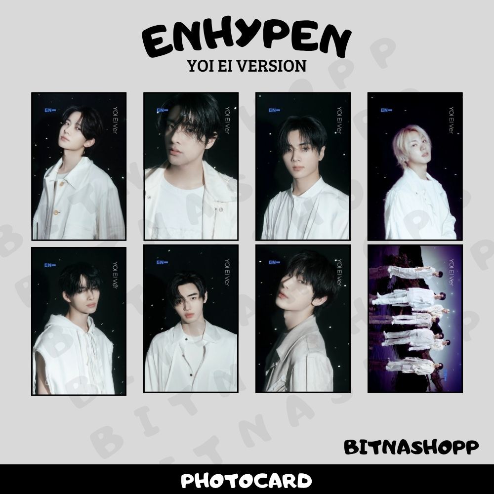 PHOTOCARD ENHYPEN YOI 8 PCS KPOP UNOFFICIAL HEESEUNG JAKE JAY JUNGWON NIKI SUNGHOON SUNOO