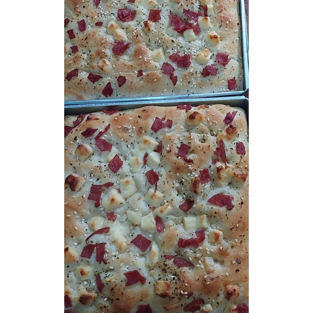 

Focaccia Smoked Beef and Cheese