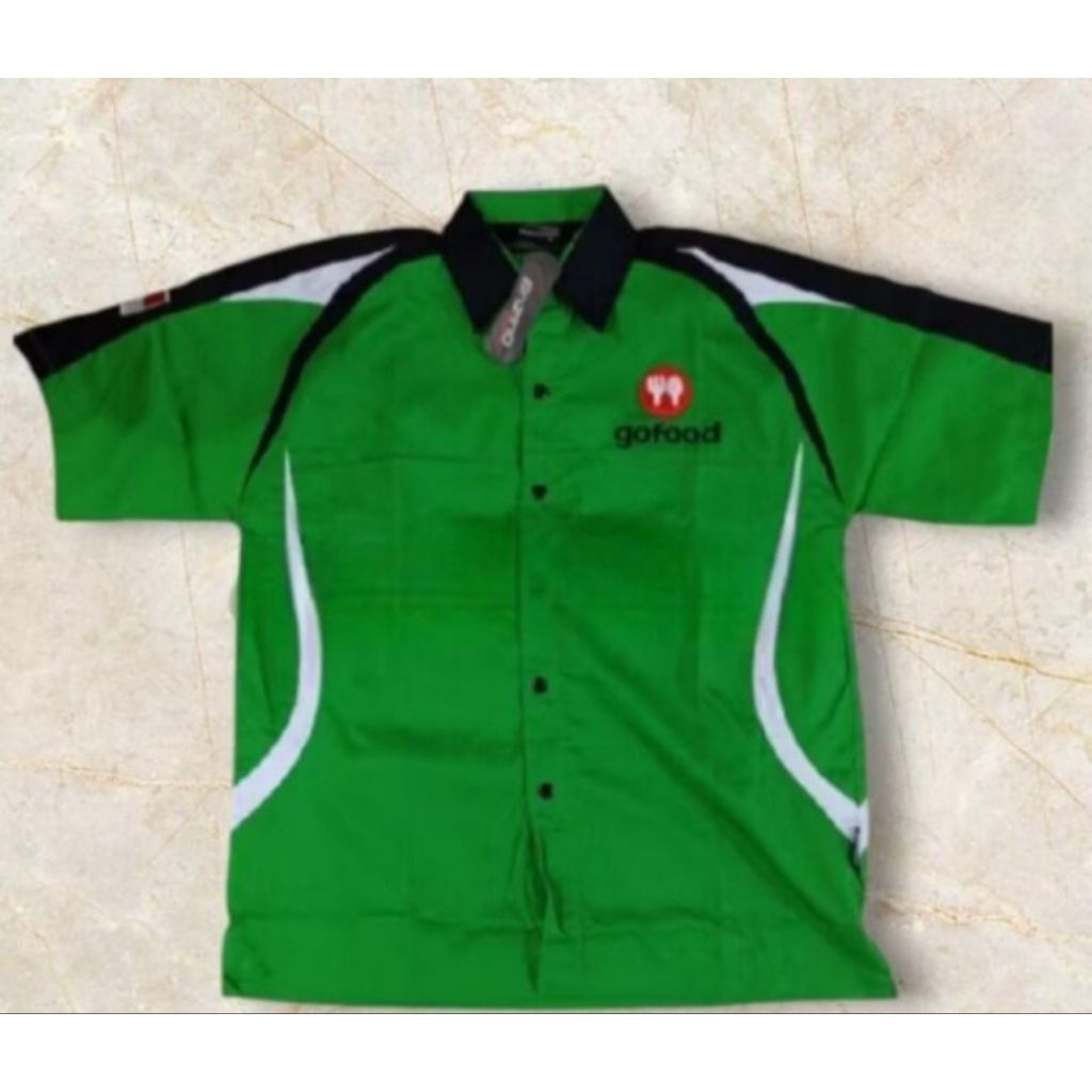 Kemeja Gofood seragam gofood kemeja atasan