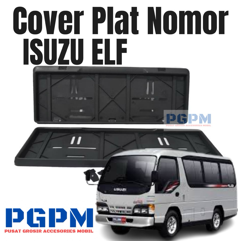 Frame Plat Nomor Isuzu elf/Cover Plat nomor Isuzu elf 2pcs Depan Belakang