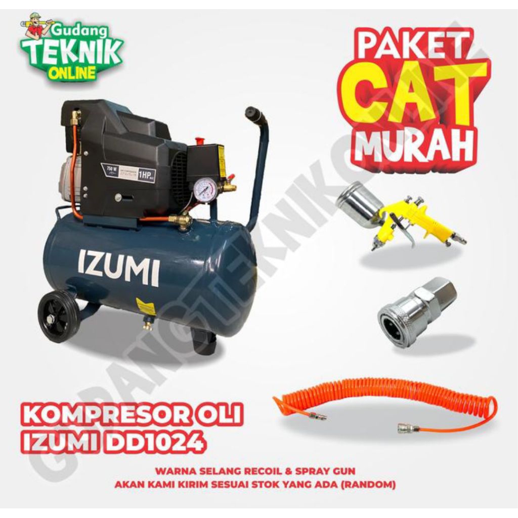 PAKET KOMPRESOR CAT IZUMI NLG 1HP