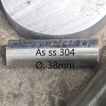 As ss 304 | Ø: 38mm (3,8cm) | diameter 38mm | 3.8cm | as stainless steel | Anti karat stenlis | As s