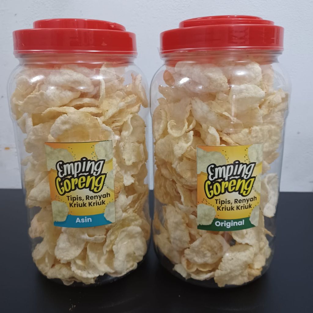 

Emping Belinjo Goreng Toples 2 liter dan 3 Liter