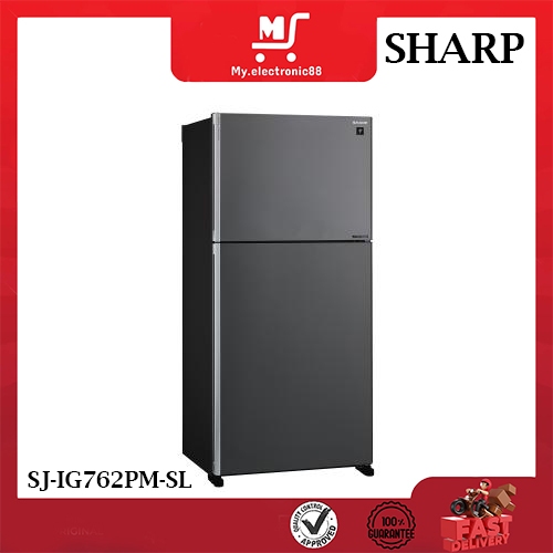 SHARP KULKAS 2 PINTU SJ-IG762PM-SL