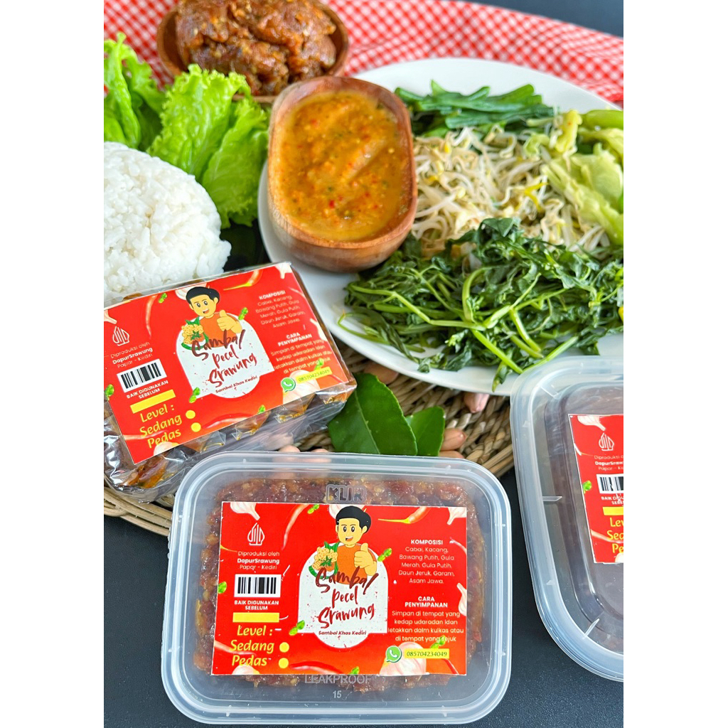 

Sambel Pecel Khas Kediri "Sambel pecel srawung" Tersedia pilihan kepedasan