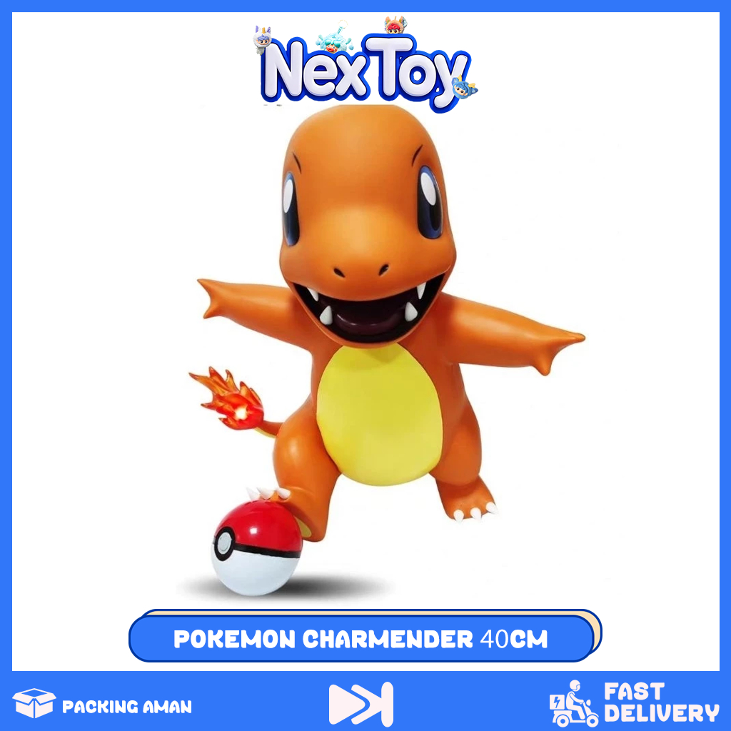 NEXTOY Action Figure Pajangan Pokemon Charmender 40cm