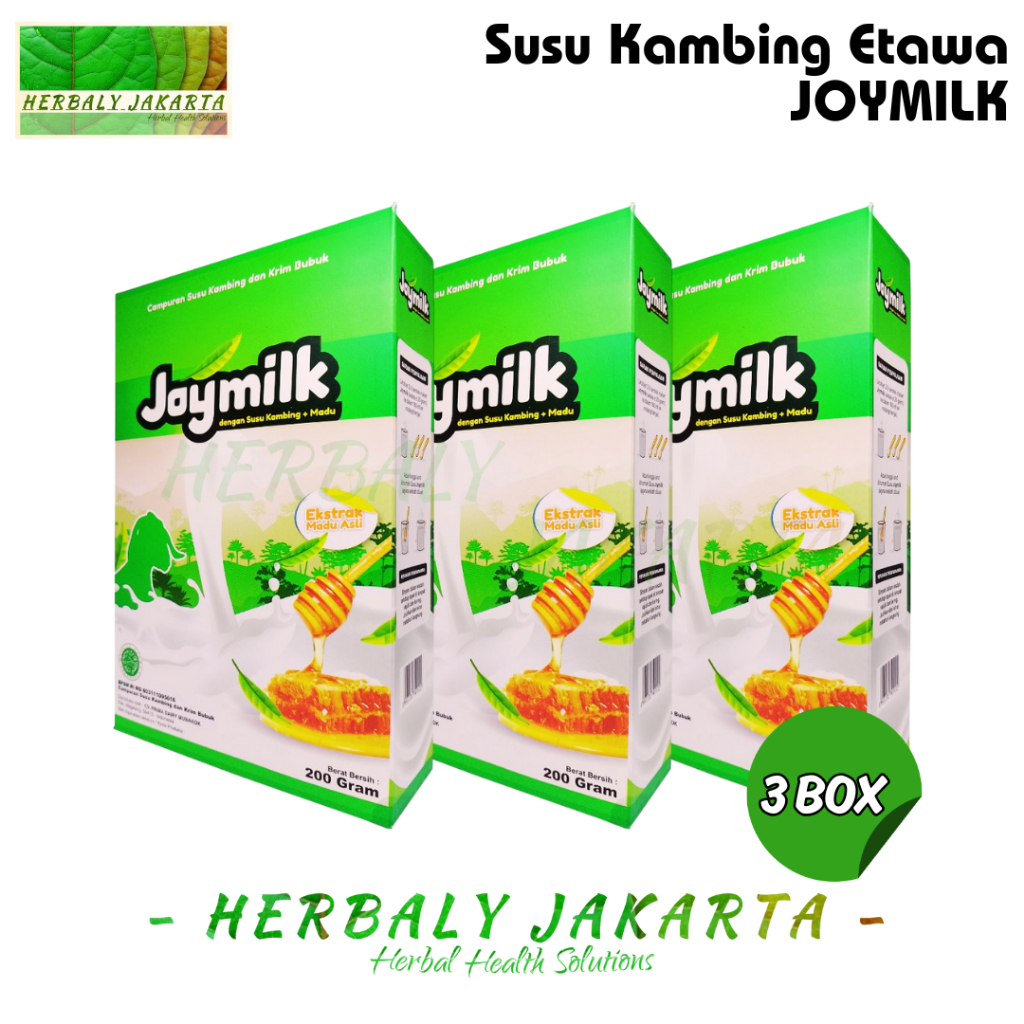 

JOYMILK Susu Kambing Etawa Bubuk Paket 3 Box Membantu Meningkatkan Sistem Imun & Menguatkan Tulang
