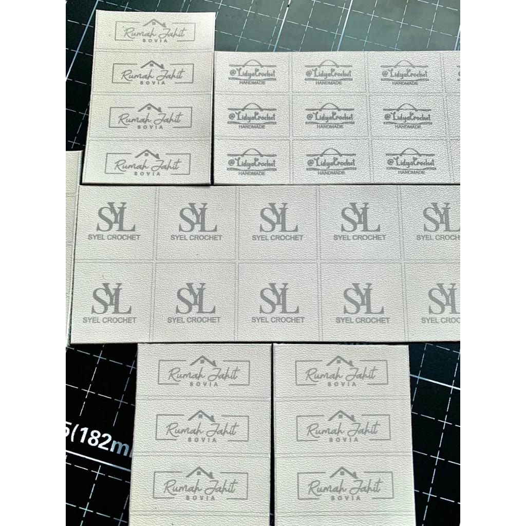 

Label kulit putih lembaran tinggal potong