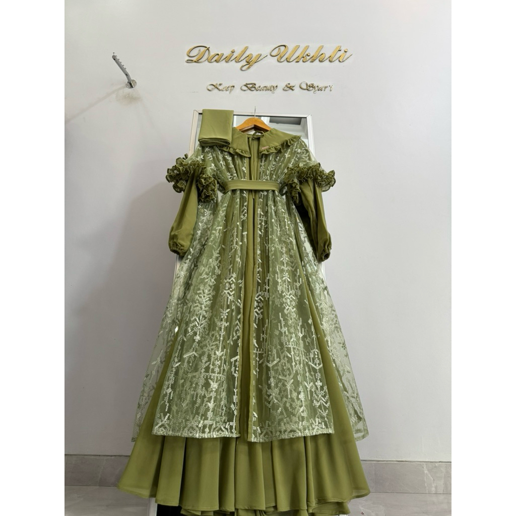 Lunna gamis set hijab by Daily Ukhti boutique