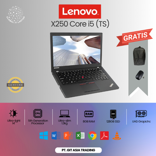 LAPTOP LENOVO THINKPAD X250 CORE i5 Gen 5 Touchscreen