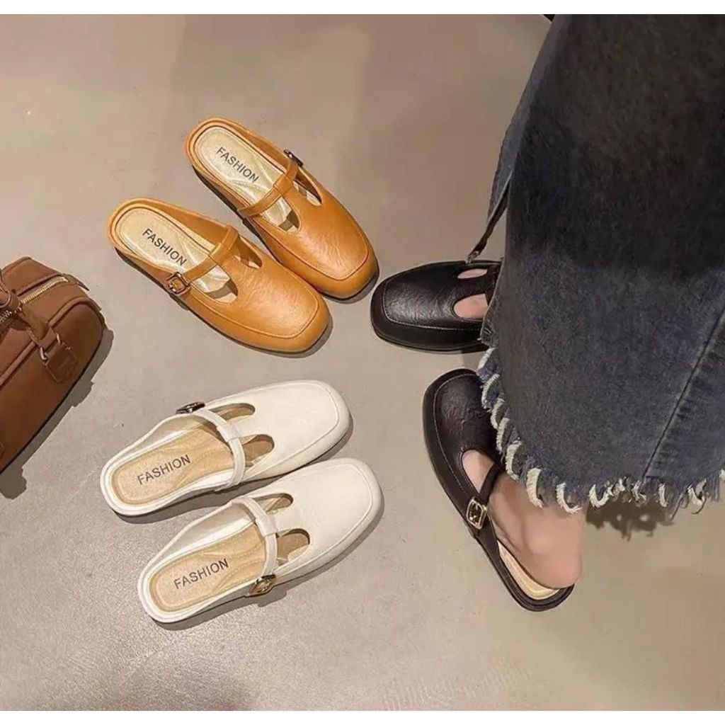 Sandal Jelly Wanita Terbaru/Sendal Slip On/Sandal Ballerina/Sandal Wanita Kekinian/Sandal Lucu Balan