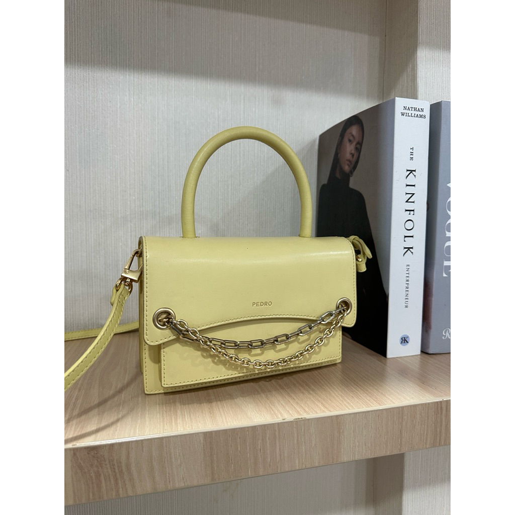 Original Pedro* Clutch Tas Slingbag Cewek Yellow brand Handbag Kuning Tas Pesta Summer vibes Yellow 