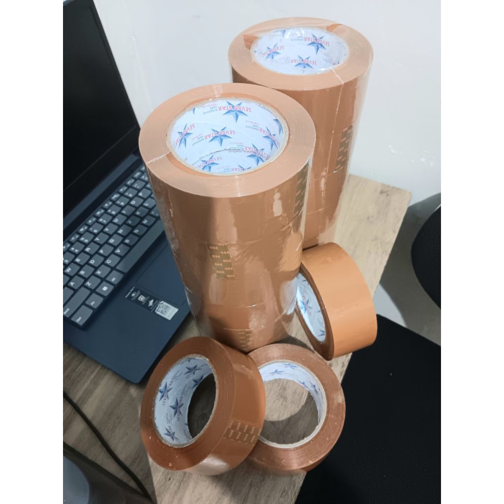 

Lakban Coklat kuat isolasi coklat kuat +-200 yard