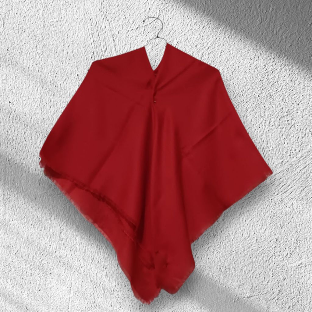 preloved jilbab segiempat merah