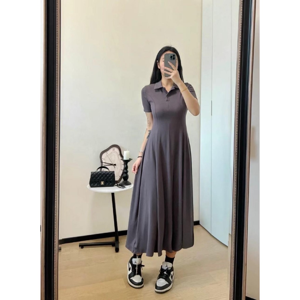 Dress Kaos Tunik Midi PREMIUM IMPORT -jesi