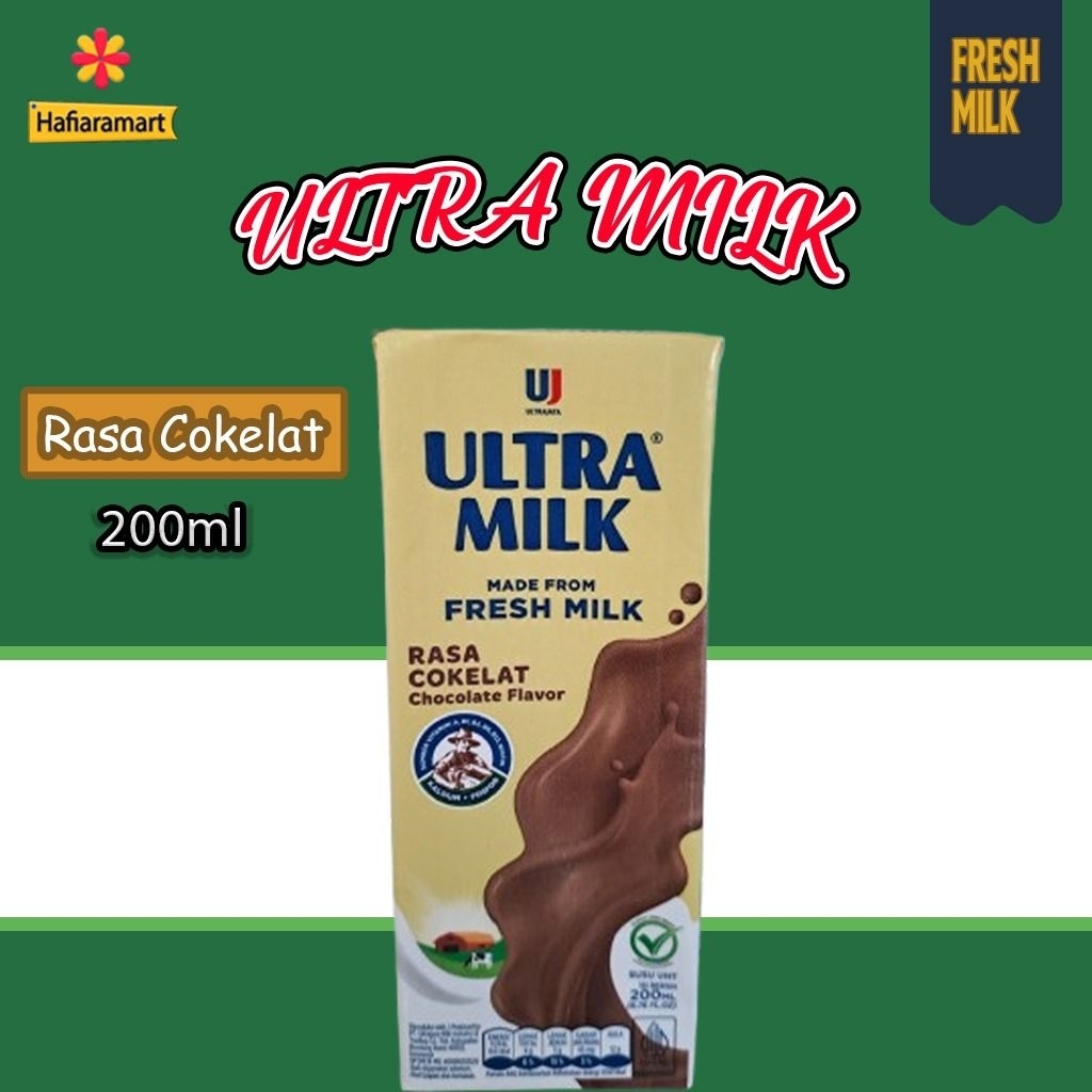 

Susu UHT UltraMilk Rasa Cokelat 200ml