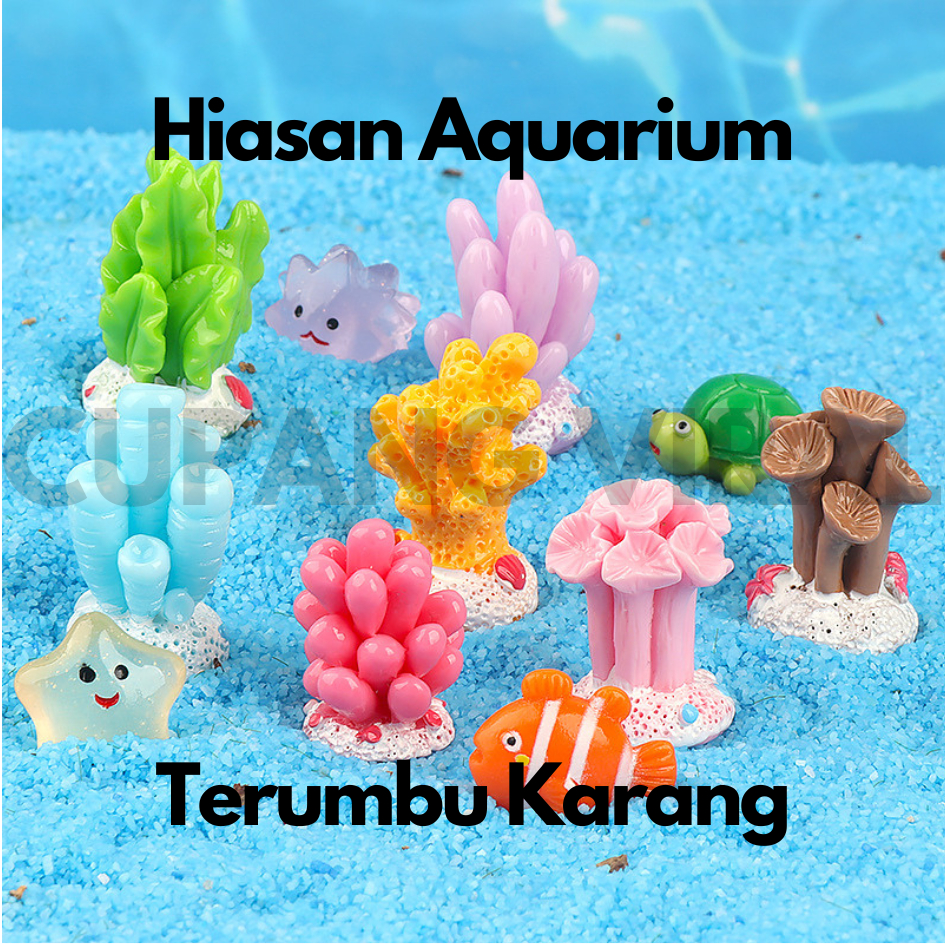 Hiasan Aquarium TERUMBU KARANG Ornamen Aquarium