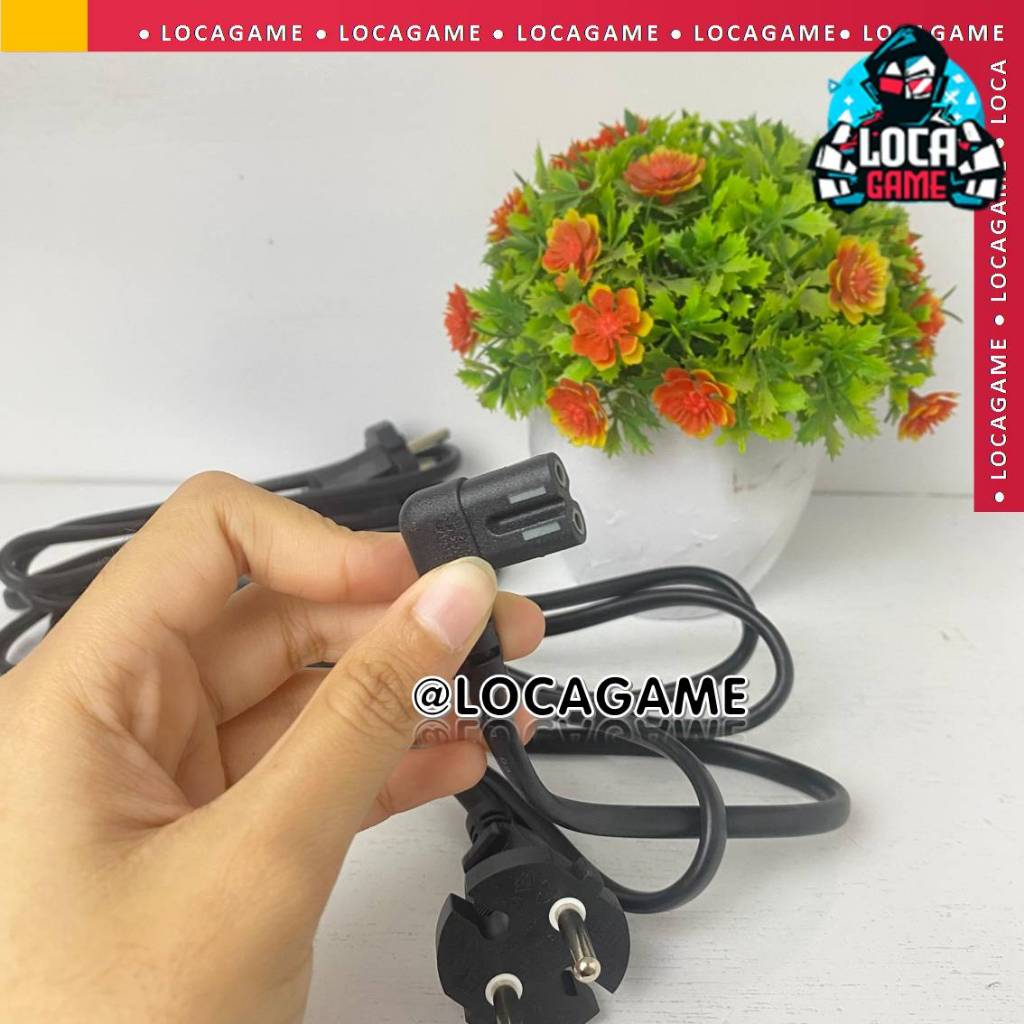 KABEL POWER /KABEL LISTRIK BENTUK "L" BENGKOK PS2/PS3/DLL