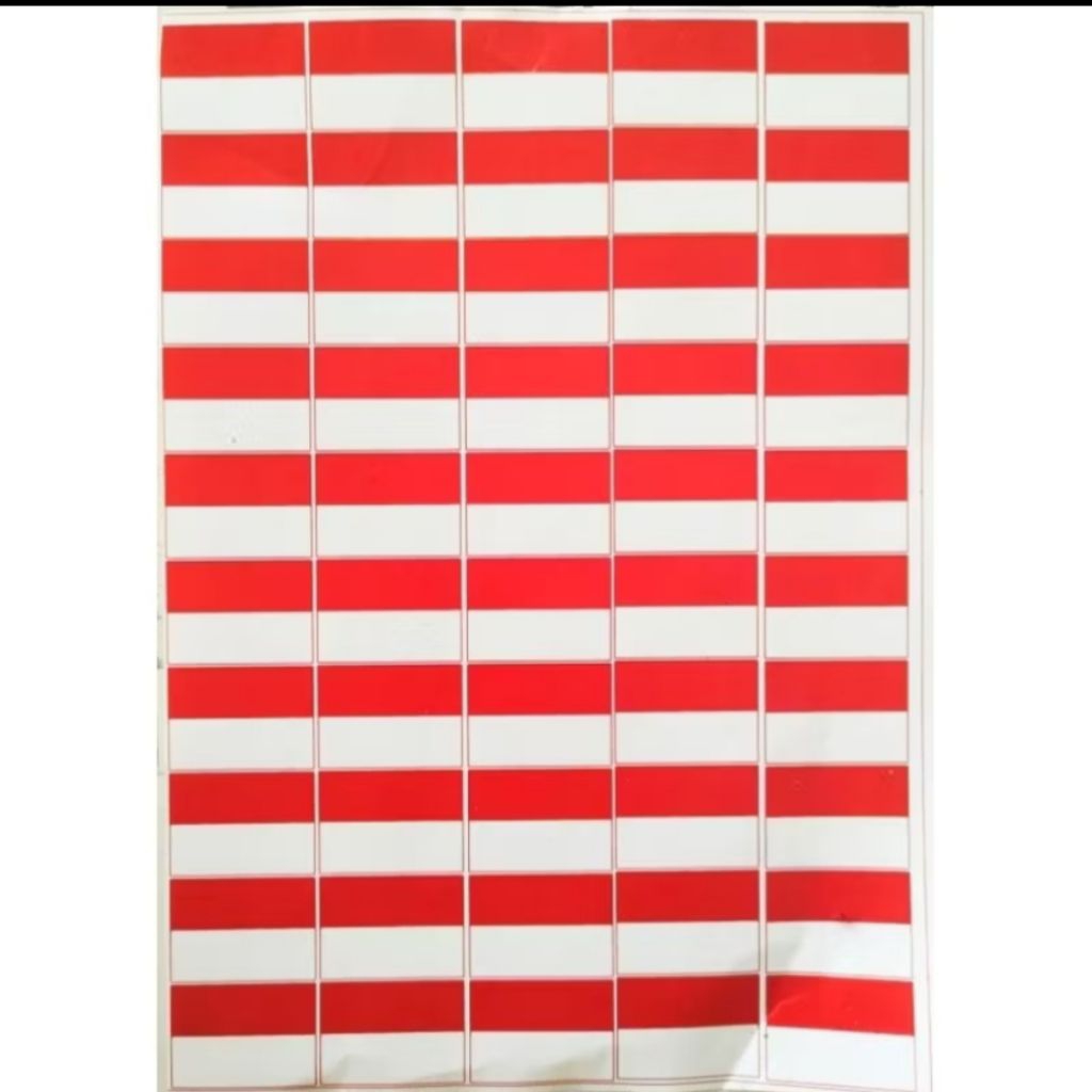 

STIKER PIPI bendera merah putih isi 50