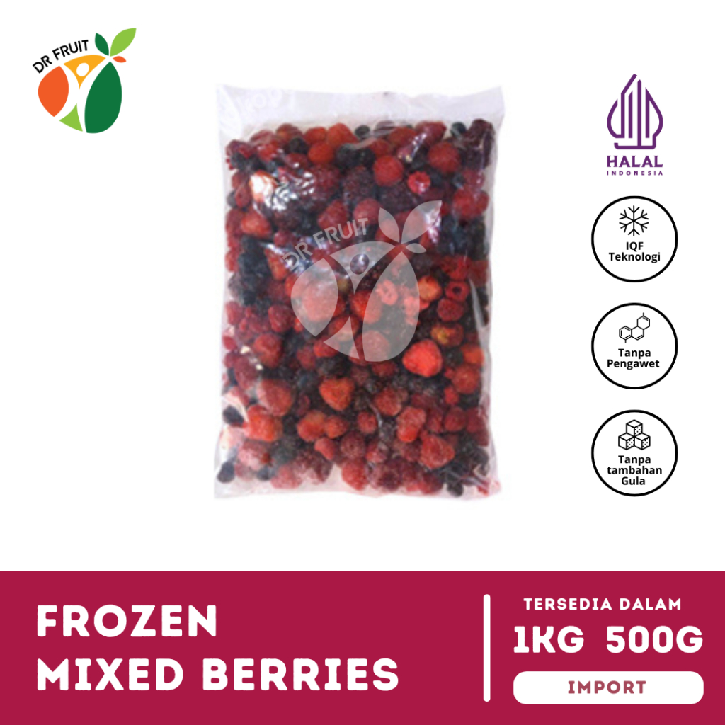 

Buah Mix Berry Beku / Frozen Mixed Berries (IQF)