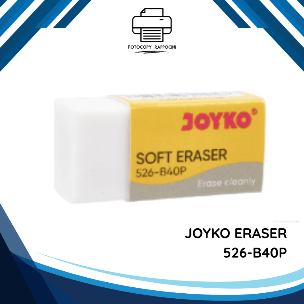 

Penghapus Joyko 526-B40P Putih – Eraser Mini Bersih & Praktis