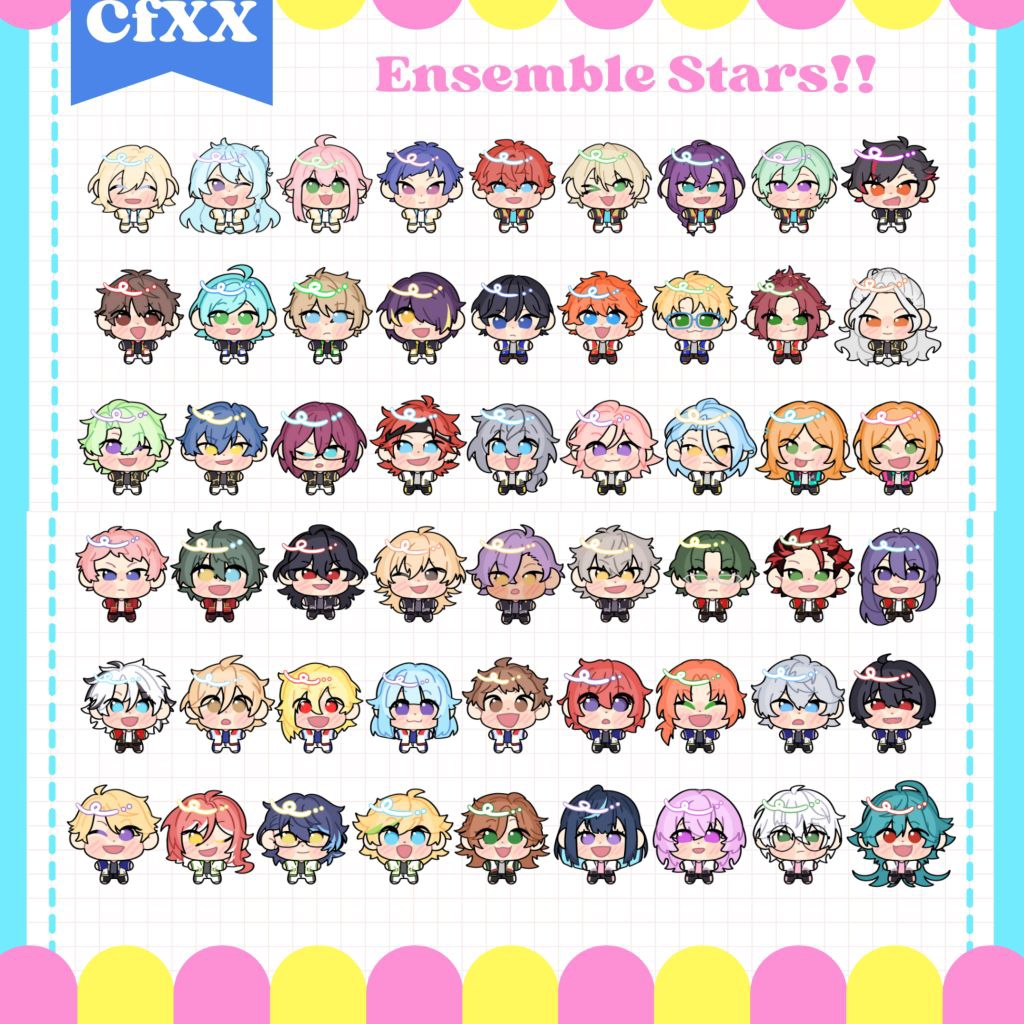 Ensemble Stars [fanmerch] Glitter Sticker