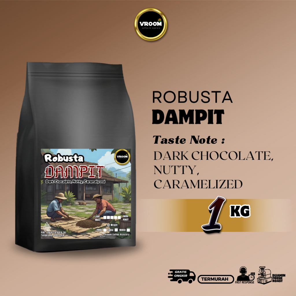 

KOPI ROBUSTA DAMPIT JAVA Petik Merah 1KG Biji Matang | Bubuk