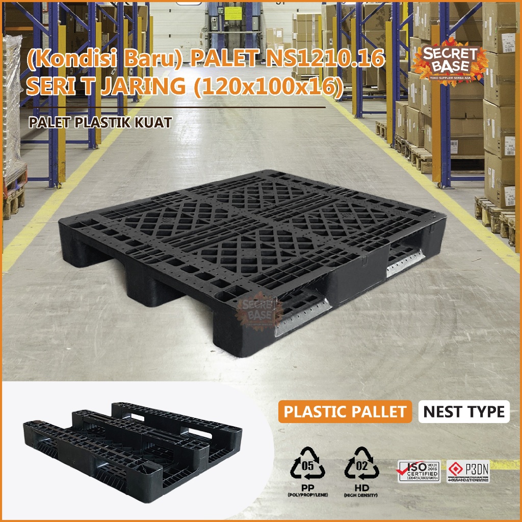 (Kondisi Baru) PALET NS1210.16 SERI T JARING (120x100x16) - Dipan Tempat Tidur / Alas Tatakan Kasur 
