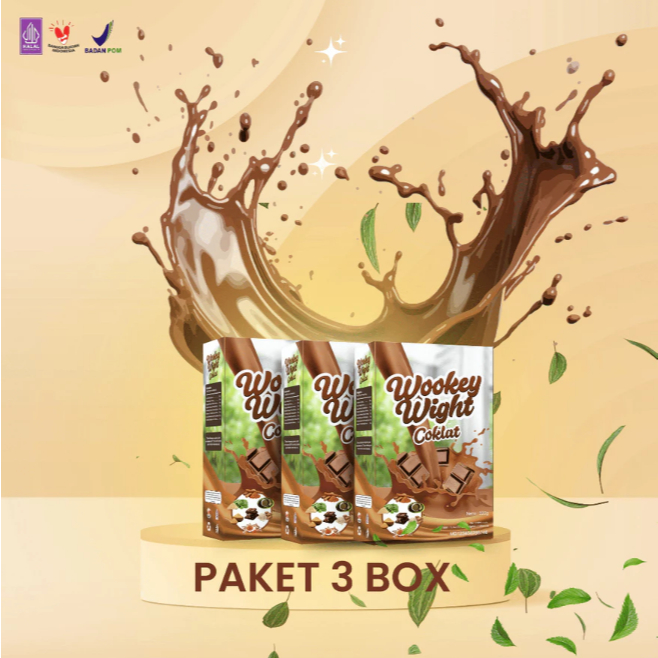 

3 BOX PROMO TERMURAH!!TOP BEST SELLER!!! Wookey Weight COKLAT Susu Penambah BB Ampuh [DISKON MURAH]