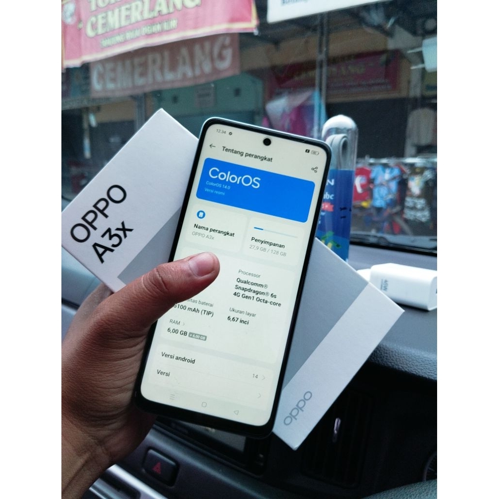 seken Oppo A3x Ram 6/128 GB