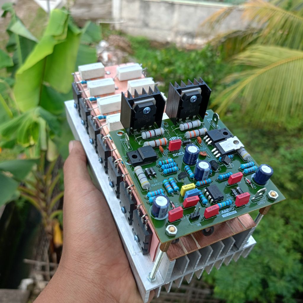 Kit Amplifier Siap Pakai 2u Driver Socl 506 Super TEF 7 Set Transistor Final Toshiba 5200 Suara Low 