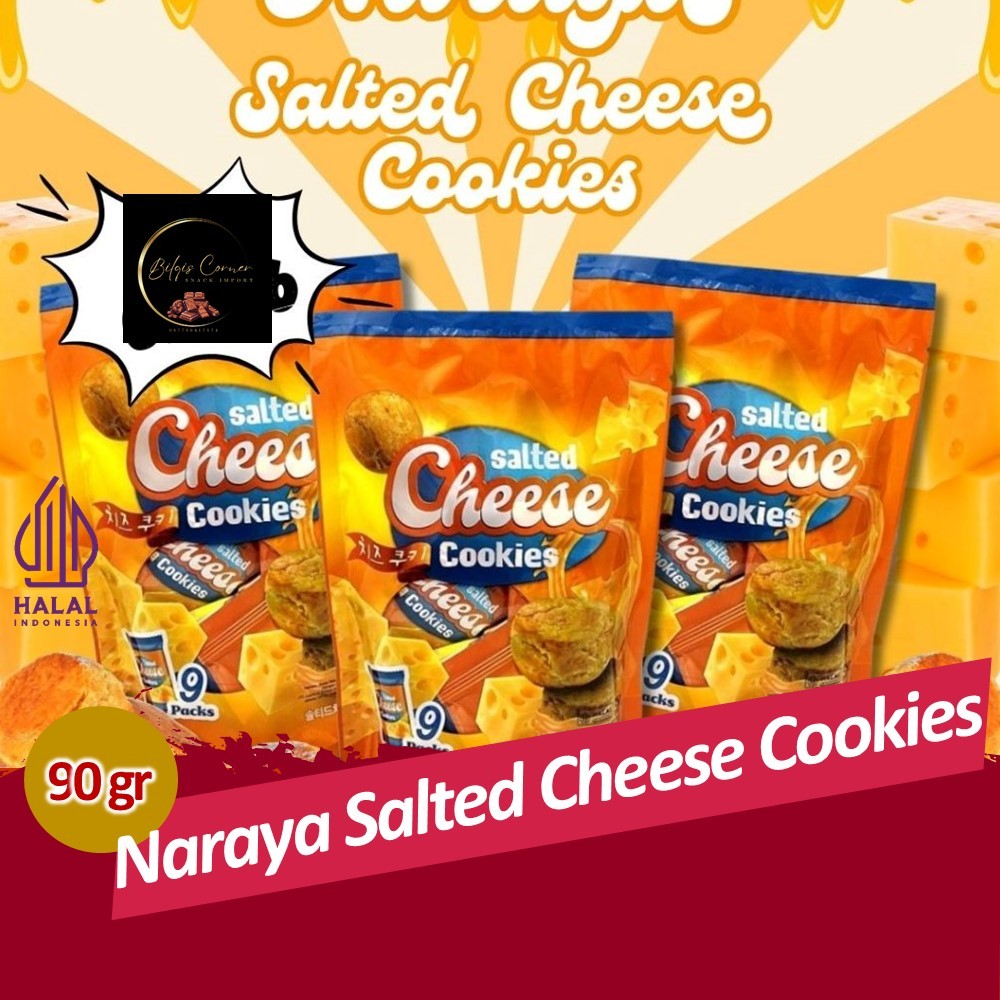 

Naraya Salted Cheese Cookies 90 Gram Cookies Rasa Keju Snacks
