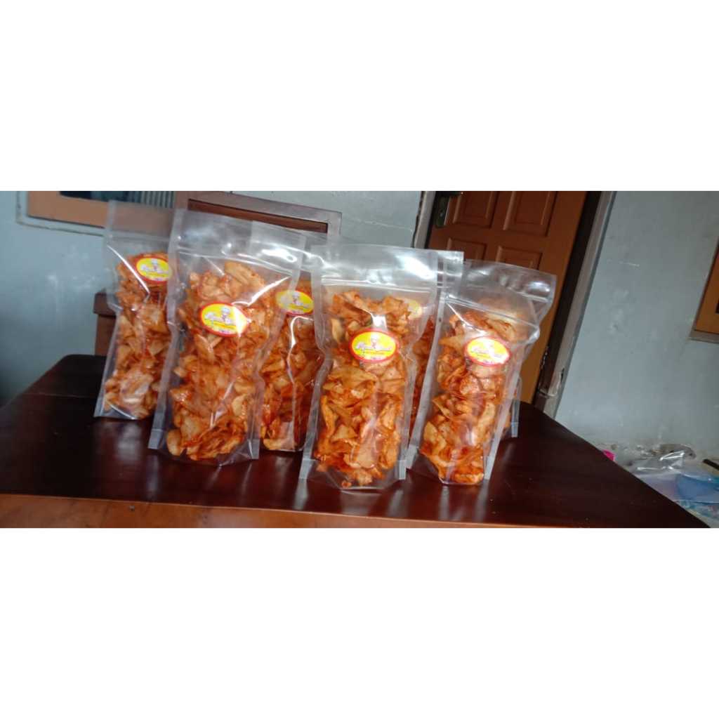 

kripik singkong pedas bumbu rujak bikin nagih 250g