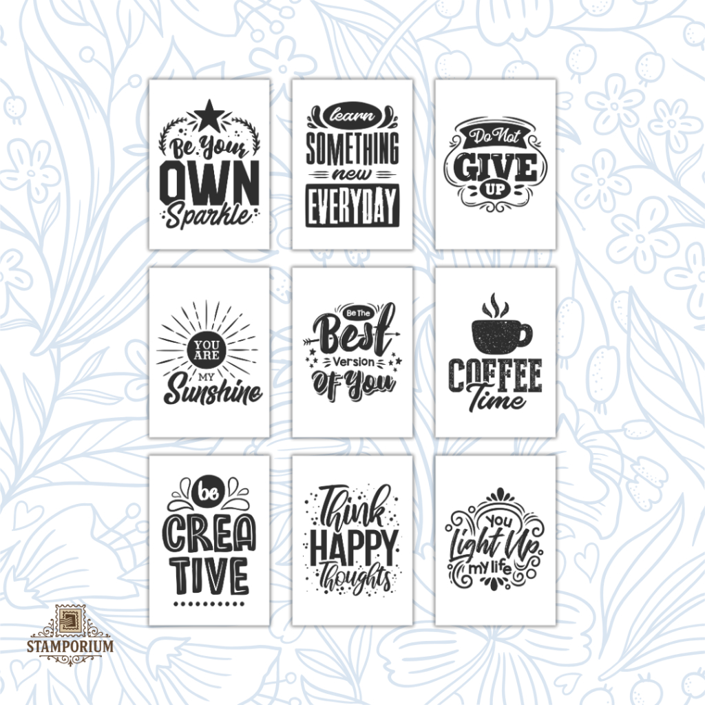 

STAMPORIUM | Kartu Pos / Postcard | Motivational Quotes #1