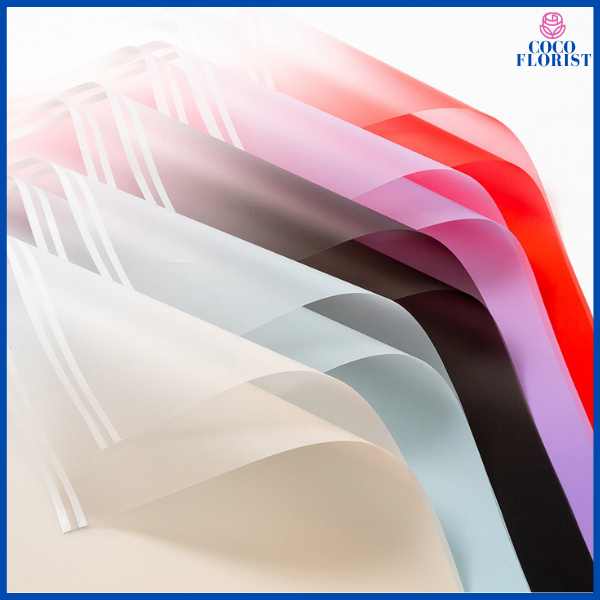

Kertas buket cellophane gradient Flower Wrapping Paper Florist Gradien Color List Cellophane KB6044