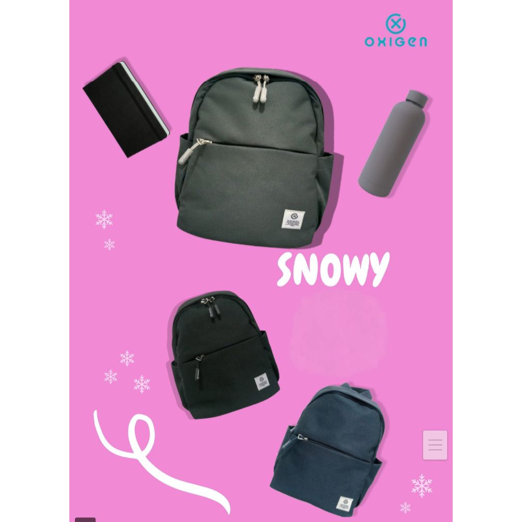 OXIGEN DP SNOWY - BACKPACK MINI OXIGEN 031368AT / 2505 - TAS RANSEL ANAK KECIL - TAS OXIGEN MINI - T