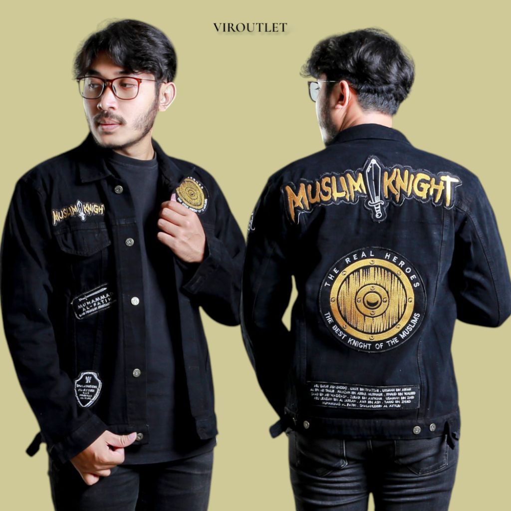 Jaket Jeans Levis Denim Unisex Pria Wanita Model Gambar Full Printing Belakang