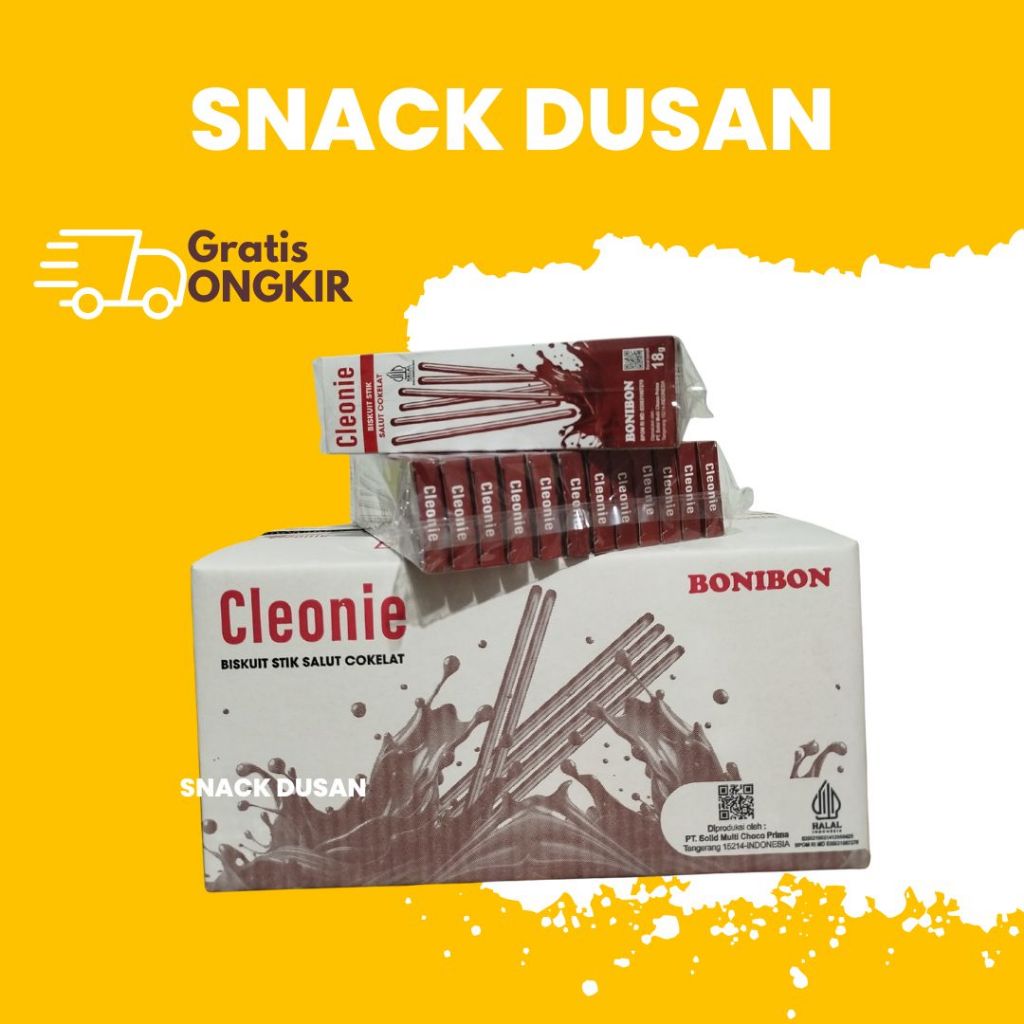 

[DUS] Cleonie Biskuit Stik Salut Cokelat 1 Dus isi 6 Pack (72 Pcs)