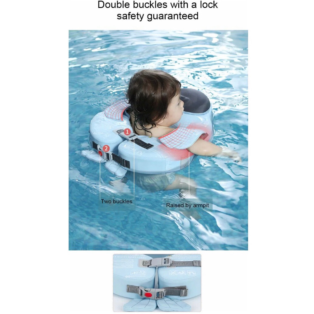 Mambobaby Baby Air free Waist Float with Canopy