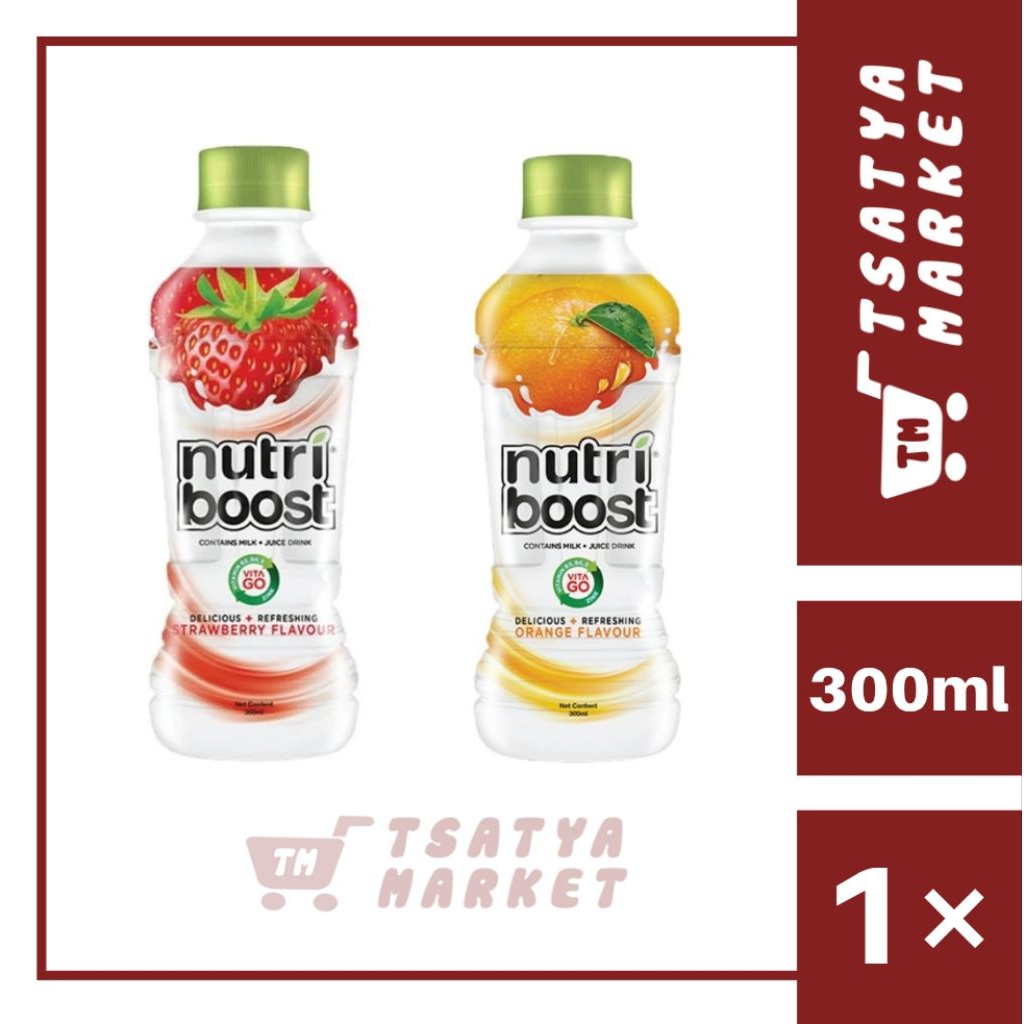 

NUTRIBOOST CONTAINS MILK JUICE DRINK 300ML / JERUK / STRAWBERRY