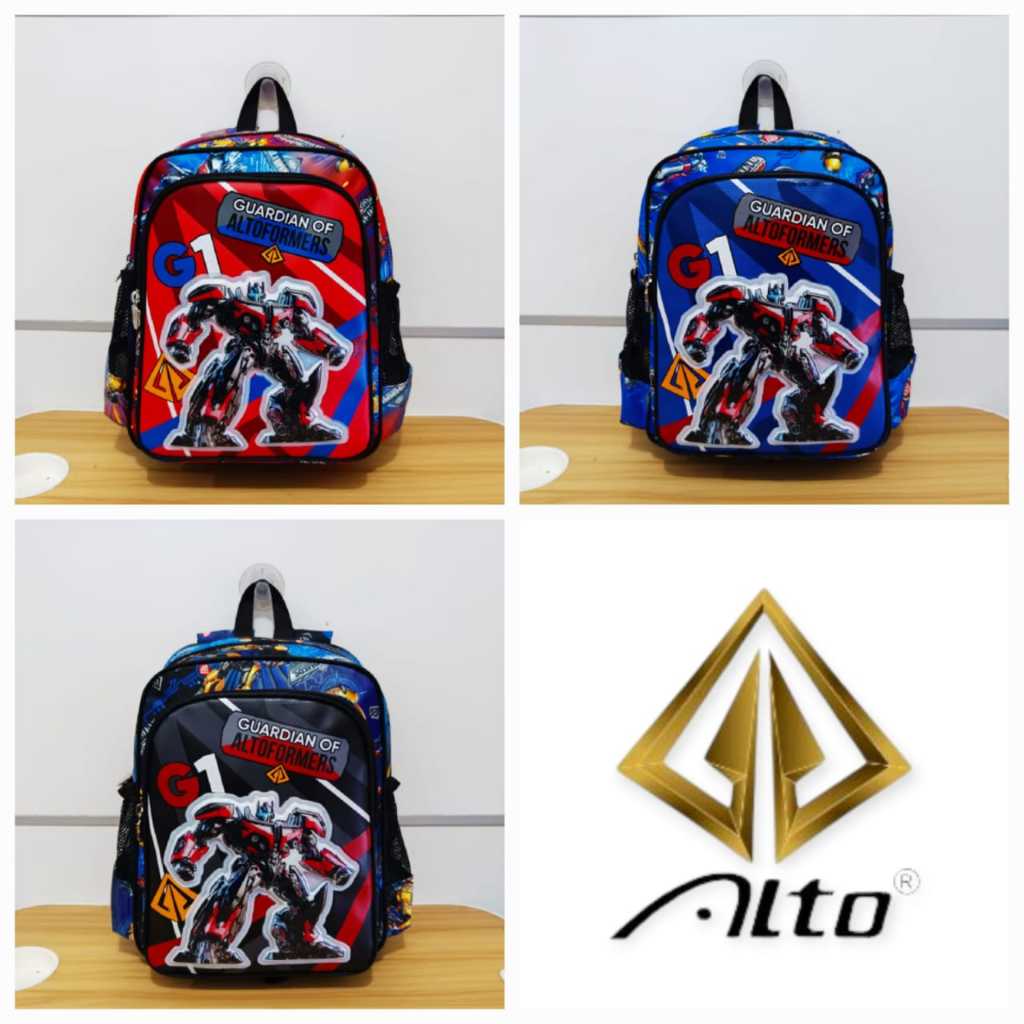 Tas Ransel Alto Anak Laki2/Cowok Paud/TK Tas Gendong/Punggung Tas Sekolah