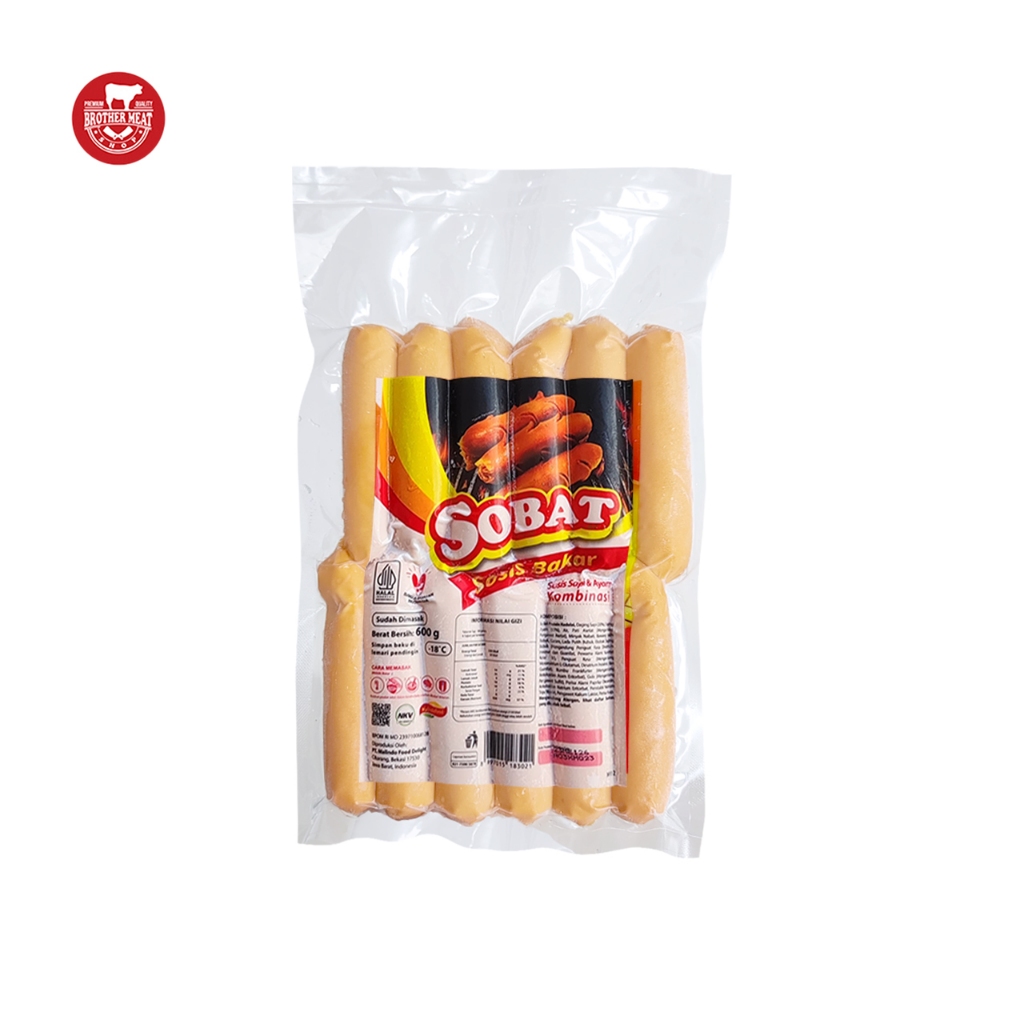 

SOBAT Sosis Bakar isi 12 / Sosis Kombinasi 600gr - Brothermeatshop