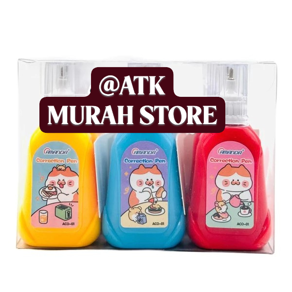 

[ATMS] CORRECTION FLUID AMANDA FANCY Tip-Ex Cair Amanda Fancy Lucu