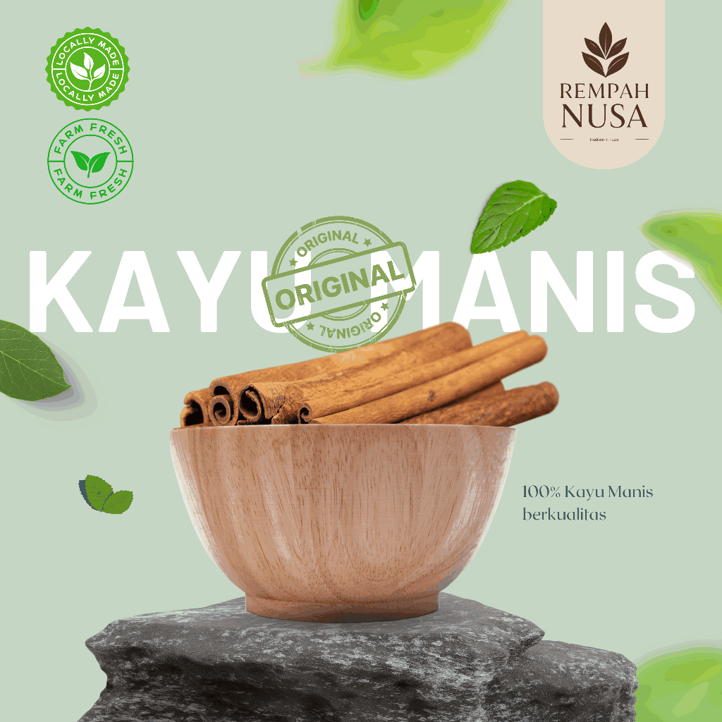 

Kayu Manis Batang Premium 250gr 500gr 1kg – Aromatik dan Alami – Rempah Nusa