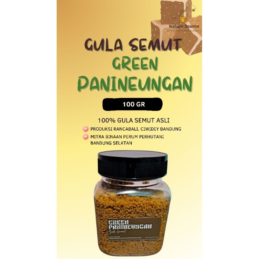 

Gula Aren Bubuk/Gula Semut Green Panineungan Ciwidey - Bandung (100 gr)
