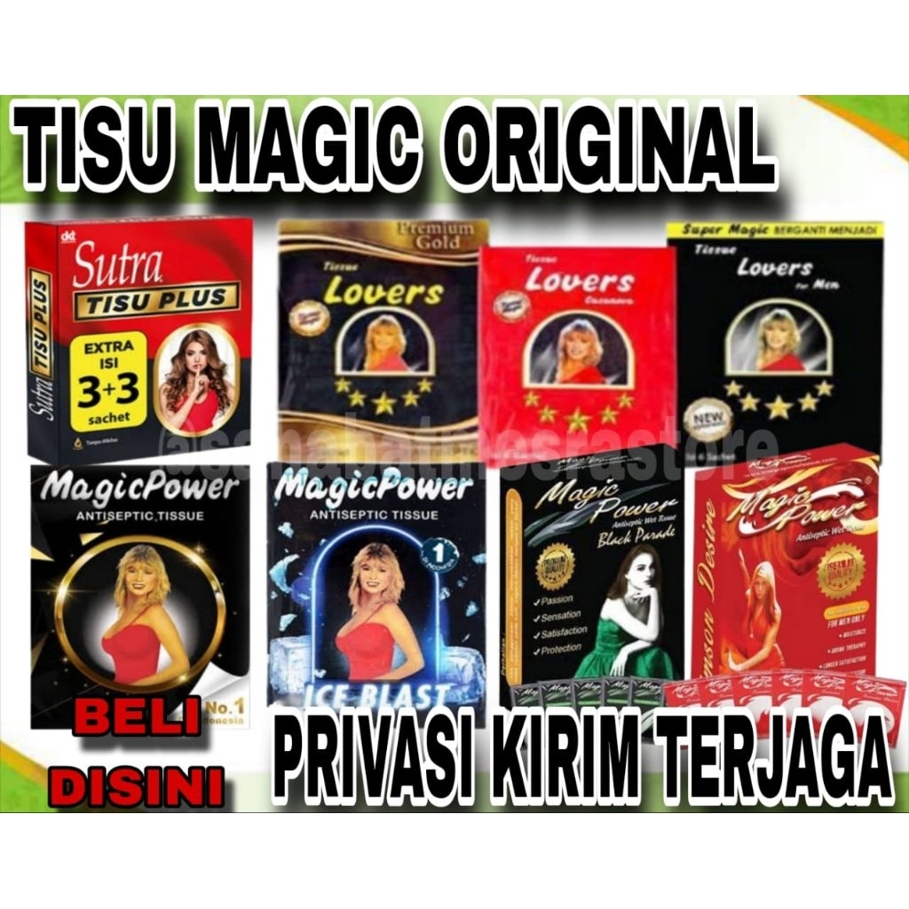 TISU MAGIC ORIGINAL TAHAN LAMA II PRIVASI KIRIM AMAN DAN TERJAGA II TISU MAGIC