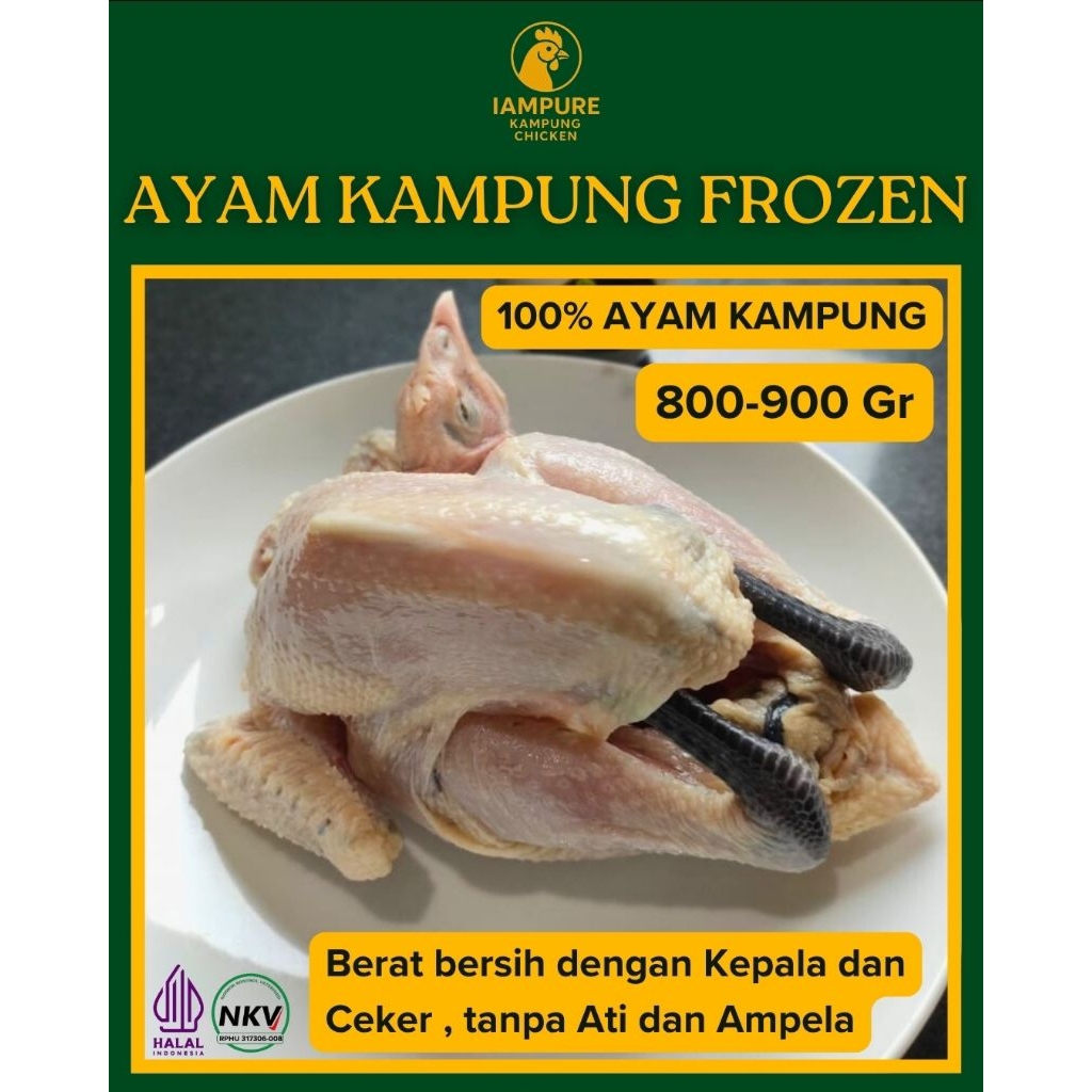 

Ayam Kampung Frozen 800-900gr