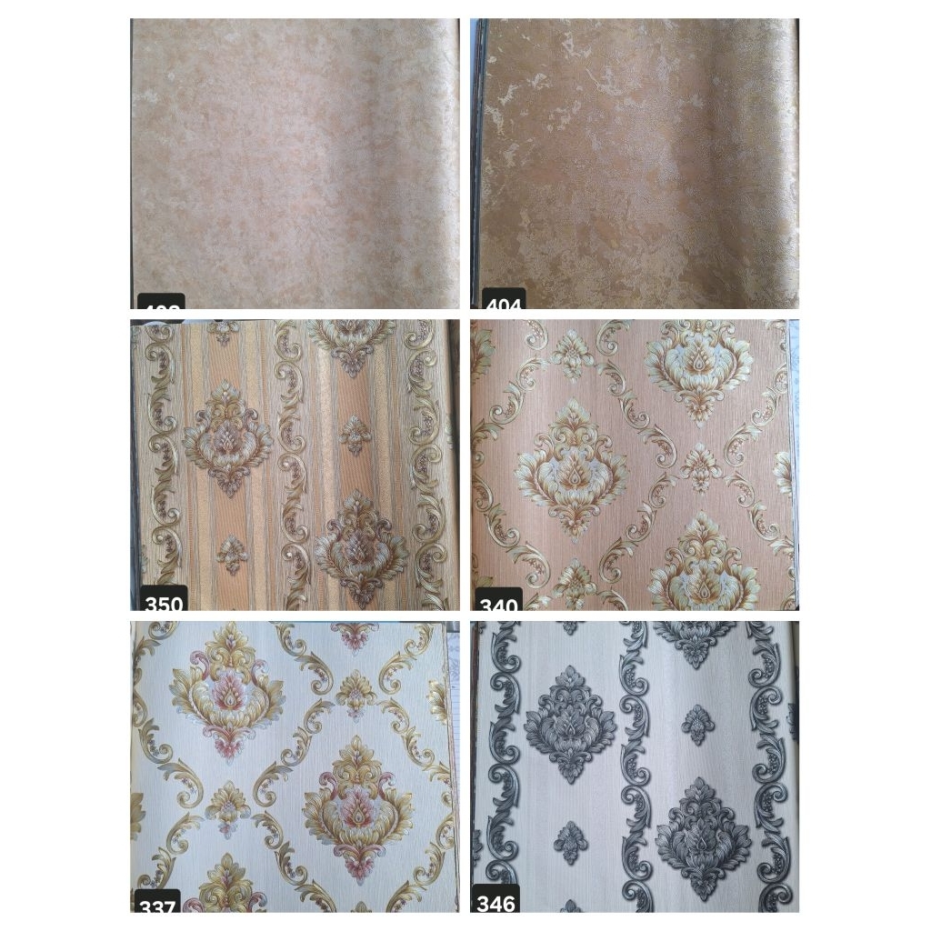 WALLPAPER DINDING VINIYL MOTIF TIMBUL