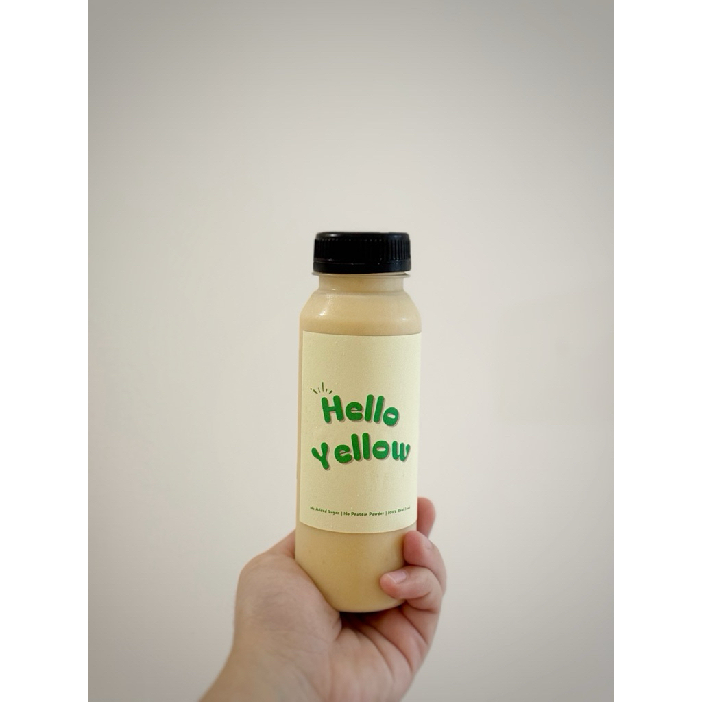 

Protein Smoothie Jus Sehat Pisang Nanas | Tanpa Gula & Tanpa Whey | Hello Yellow 250ml