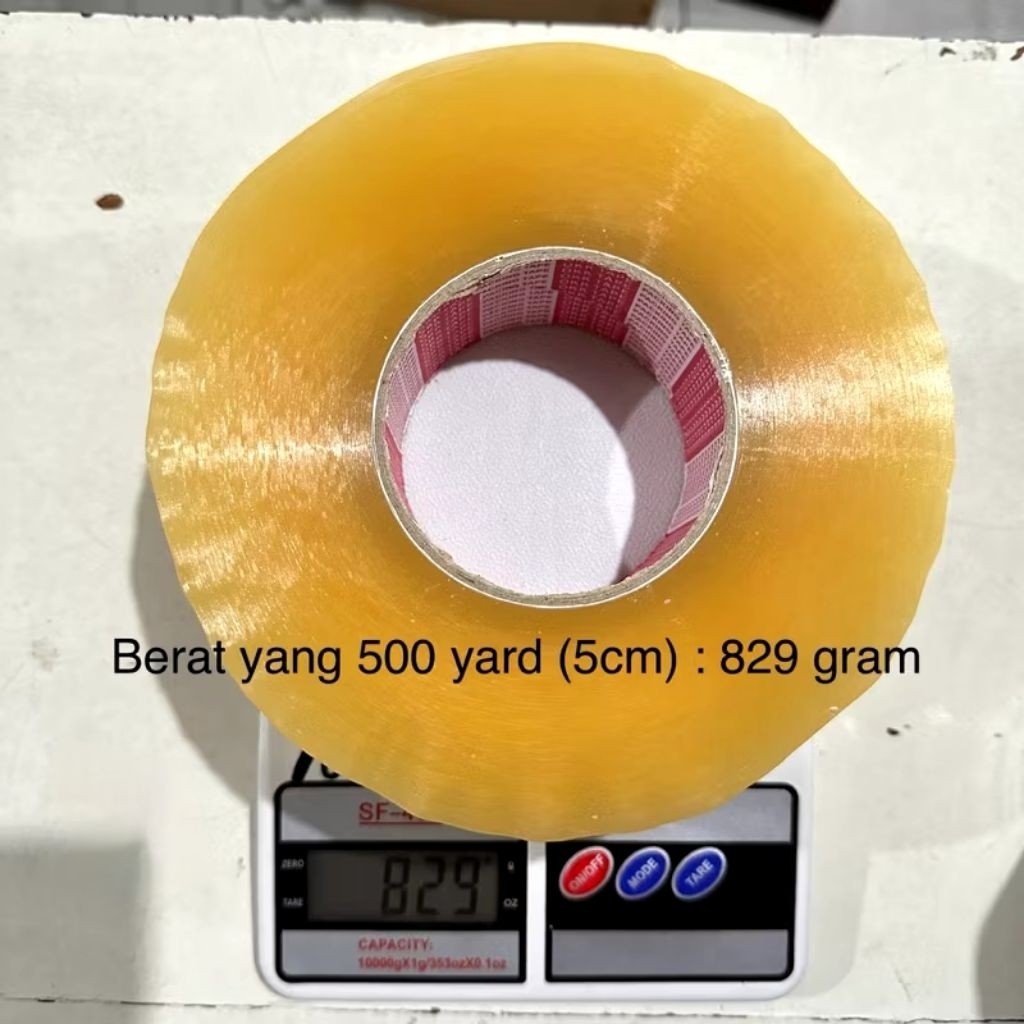 

SUPER JUMBO) Lakban Bening Termurah Kuat 45mm x 600 yard (6cm) Isolasi Selotip Clear Tape PI...